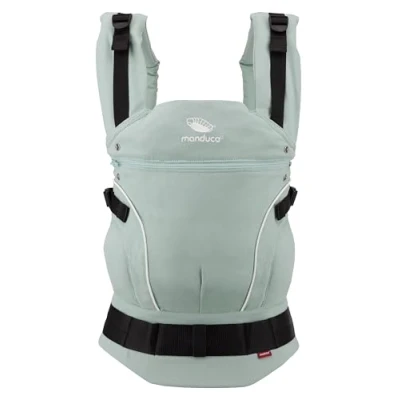 Image de manduca FIRST Porte bébé &gt; &lt; ergonomique &amp; physiologique, Rallonge dorsale Réducteur de siège, coton bio, pour bébés enfants (3,5 20kg) (Mint)