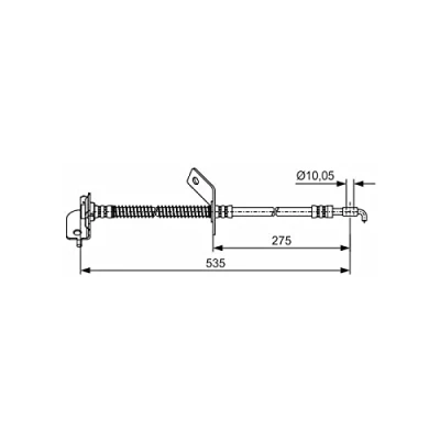 Image de BOSCH 1 987 481 414 Flexible De Frein 527 M10x1 HYUNDAI: i30 I 3/5 portes, Break, KIA: cee‘d 5 Pro 3 portes