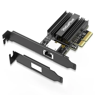 Image de Carte réseau 10Gbe PCI e, contrôleur AQC113, NIC 10G Base T RJ45 Port, GiGaPlus 100/1000/2500/10000Mbps Ethernet, Adaptateur 10Gb Ethernet supportant Windows10/11/Windows Server/Linux