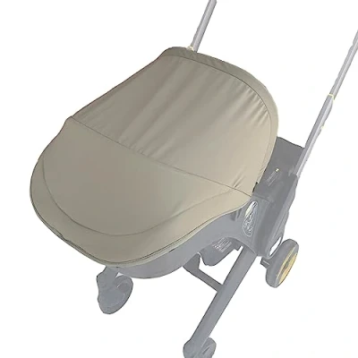 Image de Brogtorl Auvent de poussette, pare soleil en textile compatible avec siège auto et poussette Doona (Vert Naturel)