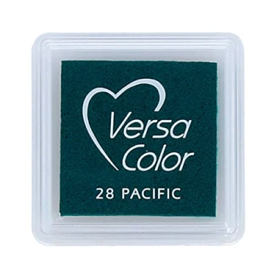 Image de Versasmall VersaColor Tampon encreur Petit Cube 25 x mm Pigment Pacifique
