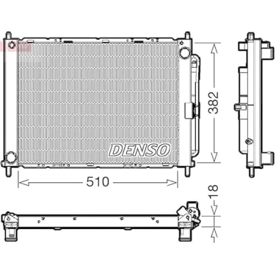 Image de DENSO DRM23111 Module de refroidissement avec déshydrateur 3441 RENAULT: Clio 3, Modus / Grand Modus, III Grandtour
