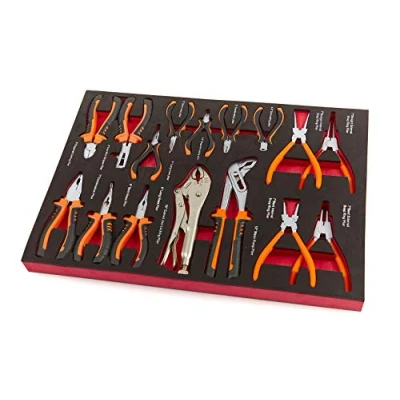 Image de HBM Ensemble de Pinces 16 pièces Incrustation en Mousse pour Chariot à Outils