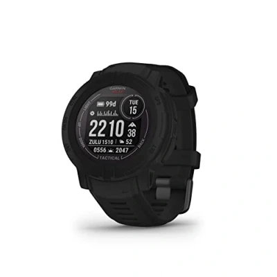 Image de Garmin Instinct 2, Solar Tactical Edition Noire Montre GPS solaire robuste et connectée Boîtier 45 mm (Reconditionné)