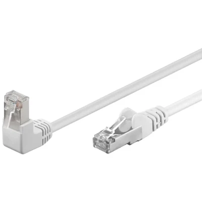 Image de Câble Réseau CAT 5e GOOBAY 1 angle 90 2 m Blanc