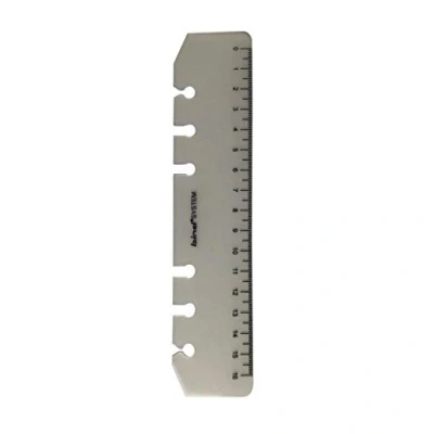 Image de bind 103 1 Règle 15 cm, centimètres à clipser dans un dossier système A6 transparent