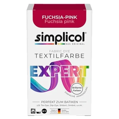 Image de Simplicol Expert Peinture Textile pour Machine à Laver Simple, Rose Fuchsia 1705