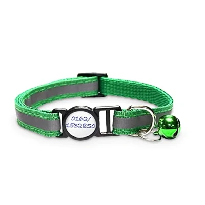 Image de Girafus Collier Chat Anti Etranglement Réfléchissant/ 5 x Autocollant pour Numéro De Téléphone Ou Nom Identification/Collier Traceur Localisateur Chatton Accessoires
