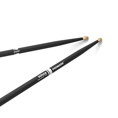 Image de ProMark Baguette Batterie Mike Portnoy Baguettes ActiveGrip Devient plus collant lorsque vos mains transpirent Finition Active Grip, Pointe de Bois ovale, hickory 1 Paire