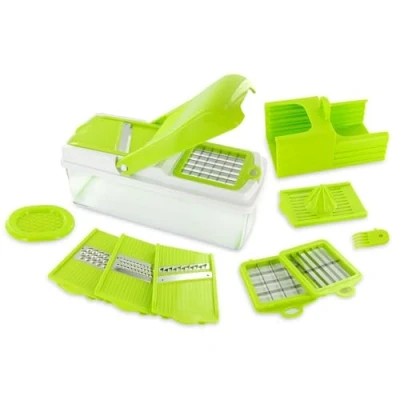 Image de COOK CONCEPT Easy Make Kd3211 Mandoline Multifonction 5 en 1 INOX/PP Vert/Blanc 27,50 X 11,50 12,50 cm