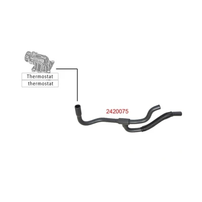 Image de METZGER 2420075 Durite De Refroidissement EPDM (éthylène propylène diène caoutchouc) FORD: Transit Mk6 Van, Сamion à Plateau/Сhâssis