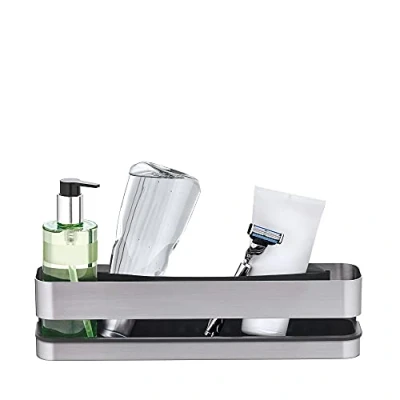 Image de Blomus Panier de Douche Nexio 34cm Argent Mat, Acier Inoxydable, 34 x 7 8,5 cm