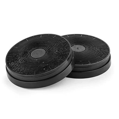 Image de Klarstein Lot de 2 filtres à charbon actif (pour hotte aspirante Ø17.5 cm et une excellente performance filtrage longue durée)