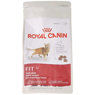 Image de Royal Canin FIT 32 Regular pour chats actifs 400 g Aliment complet adultes Peut aider à réduire la formation de boules poils