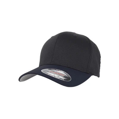 Image de Flexfit Wooly Combed 2TONE Casquette, Taille: L/XL, Blk/nvy