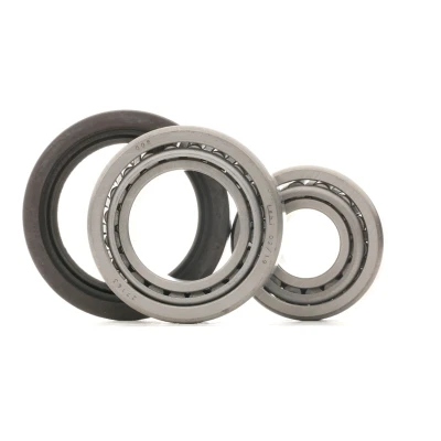 Image de FEBI BILSTEIN 27311 Kit de roulements roue Essieu avant gauche, droit avec bague d&#039;étanchéité 62 Roulement à rouleaux coniques