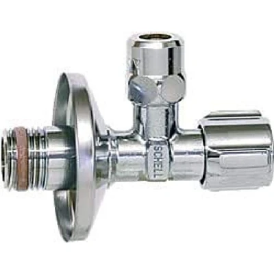 Image de Schell Vanne d&#039;angle DN 15 (1/2&quot;) auto étanche (set : 4 pièces)