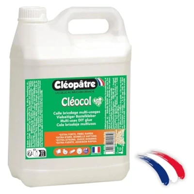 Image de Cléopâtre CC5L Cléocol Colle Blanche multi usage Recharge de Bidon 5 kg