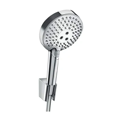 Image de hansgrohe Raindance Select S Ensemble support mural et douchette 120 3 jet PowderRain avec flexible de douche 160 cm, chromé, 27668000