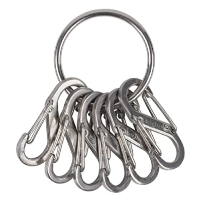 Image de Porte clés avec 6 mousquetons S Binner Argent Nite IZE
