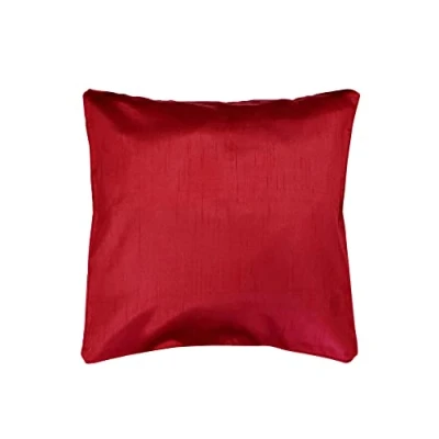 Image de douceur d&#039;intérieur, Housse de Coussin (40 x 40 cm) Shana Rouge, Shantung