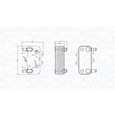 Image de MAGNETI MARELLI 350300002100 Radiateur d&#039;Huile OPEL: Zafira A, Vectra C Berline, Astra G CC, VAUXHALL: Mk4 CC