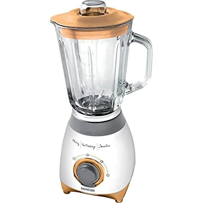 Image de Blender avec Échelle Rétro Éclairée, Blanc/Orange