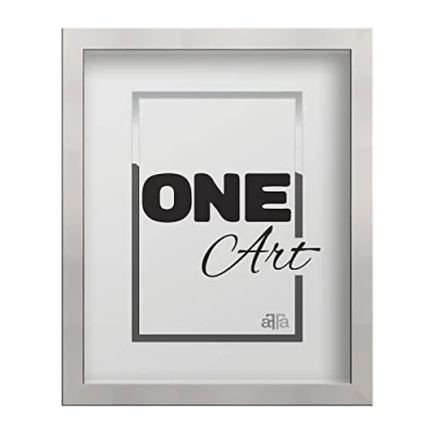 Image de aFFa frames, Hekla, Cadre photo MDF, Facile à nettoyer, Rectangle, Avec façade en verre acrylique, Blanc, 30x40 cm