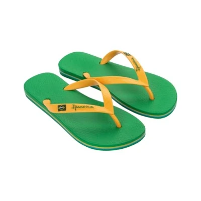 Image de Ipanema Homme CLAS Brasil II AD Flip Flop, Green/Yellow, 39.5 EU