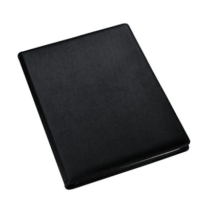 Image de Arpan Protège documents A4, 40 ou 32 pochettes, couverture souple A4 24 Pockets/ 48 Sides Noir