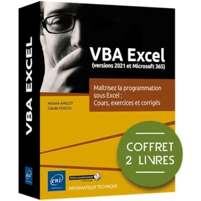 Image de VBA Excel (versions 2021 et Microsoft 365): Coffret en 2 volumes : Maîtrisez la programmation sous Cours, exercices corrigés