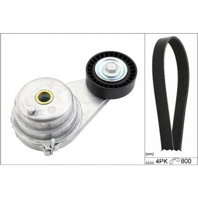 Image de INA 529 0147 10 Jeu de courroies trapézoïdales à nervures Contrôler et changer roue libre alternateur si nécessaire SMART: Fortwo II Coupe