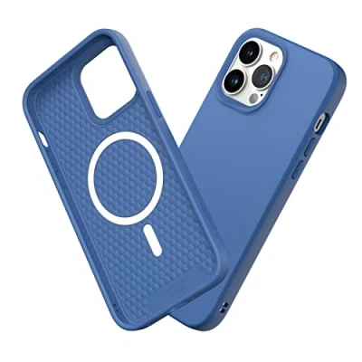 Image de RhinoShield Coque Compatible avec [iPhone 13 Pro Max] SolidSuit Magsafe Fine Technologie d&#039;absorption des Chocs et Finition Premium Matte Bleu Cobalt