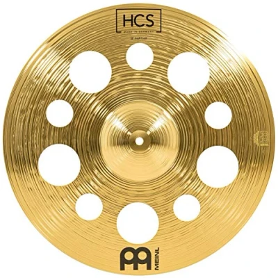 Image de Meinl Cymbals HCS Cymbale Trash Crash 18 pouces (45,72cm) avec Trous pour Batterie Finition Traditionelle en Laiton, fabriquée Allemagne (HCS18TRC)