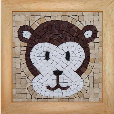 Image de Trois petits points Mosaic Box Monkey Face GEANT, 6192459602677, Universel