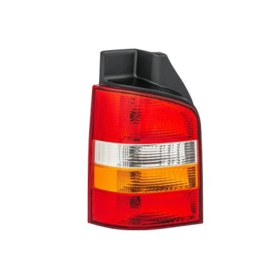 Image de HELLA 2SK 008 579 091 Feu arrière gauche P21/4W, P21W 12 jaune, limpide, Rouge blanc avec ampoules porte lampe VOLKSWAGEN: Multivan 5 (7HM