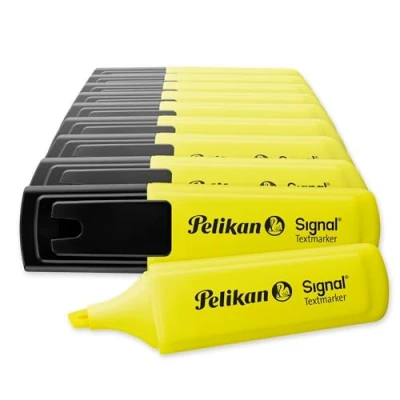 Image de Herlitz 803571 Pelikan Signal 10 Surligneurs Jaune vif