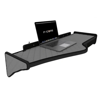 Image de F CORE Tablettes Tableau de Bord Camion compatibilité pour Scania R 01.05 12.10 Double avec tiroir Panneau LED Gris