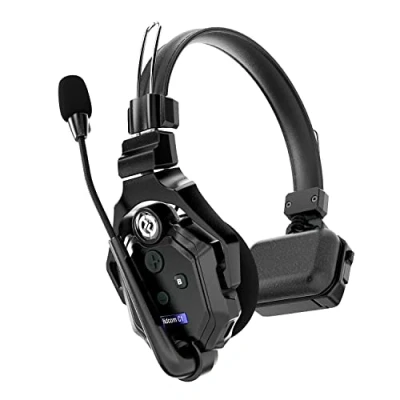 Image de Hollyland Solidcom C1 Casque de Communication sans Fil Système Intercom Duplex Intégral Esclave d&#039;Extension Portée 350m d&#039;Équipe Casques à Oreille Unique