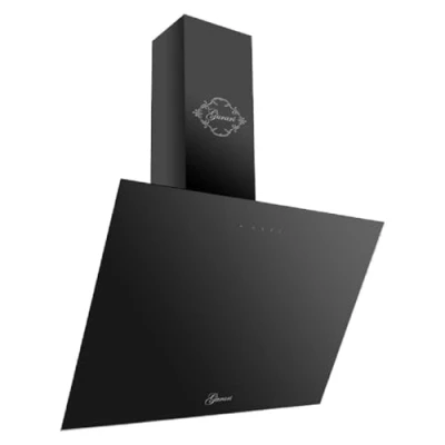 Image de GURARI GCH D 286 BL 6 Prime N Hotte aspirante sans tête en verre noir murale à recirculation / évacuation 1000 m3/h avec télécommande (EK A) classe A Aspiration