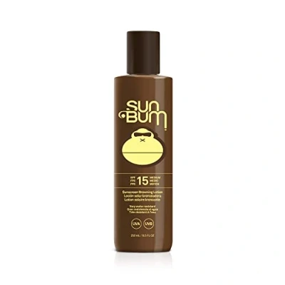 Image de Sun Bum Browing lotion SPF 15, bronzante de protection UVA/UVB à large spectre, formule végétalienne base d&#039;huile noix coco, 250 ml