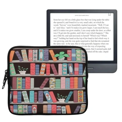 Image de kwmobile Housse de Protection pour Liseuse Étui E Reader en Néoprène Bleu Vert Fuchsia
