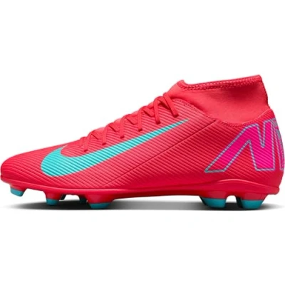Image de Nike Performance Mercurial Superfly 10 CLUB FG/MG Chaussures de foot à crampons, Taille: 45, Ember glow/aurora green Tissu / matière synthétique