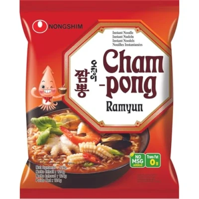 Image de NONGSHIM Soupe instantanée aux nouilles Champong Multipack (20 X 124 GR)