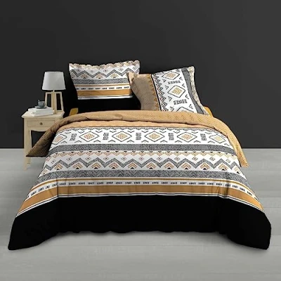 Image de Douceur d&#039;intérieur, Parure 3 Pièces (260 x 240 cm) Astraline, Percale de Coton
