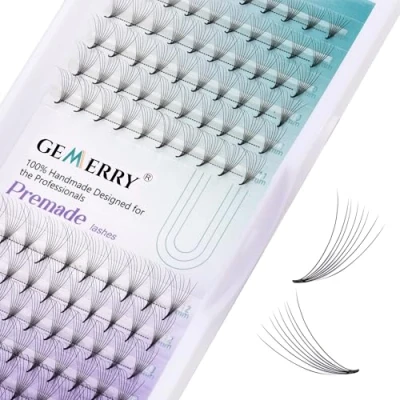 Image de 8D Cils Prefait Premade Fans Volume Russe Extension Bouquet Soie 0.07 D curl 8 14mm mix Lash Extensions de GEMERRY (8D 14mm)