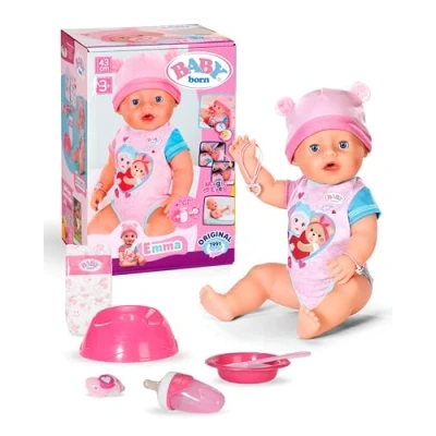 Image de BABY born Emma, ​​Poupon avec 10 Fonctions et Accessoires, pour Les Enfants à partir de 3 Ans, Fonctionne sans Piles, poupée 43 cm, 836392 Zapf Creation