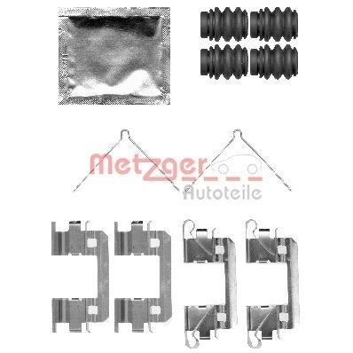 Image de METZGER 109 1811 Kit d&#039;accessoires, plaquette de frein à disque HONDA: Jazz 3, Insight II 5 portes