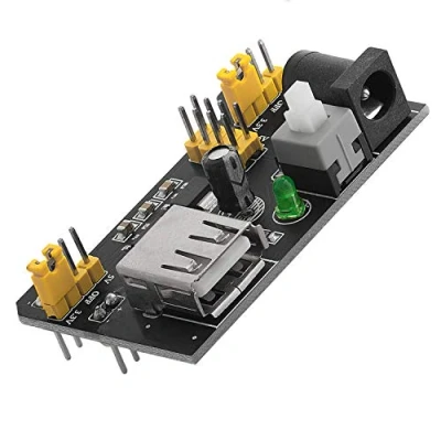 Image de AZDelivery Module d&#039;alimentation pour MB102 Breadboard 3.3V / 5V Compatible avec Arduino et Raspberry Pi incluant Un E Book!