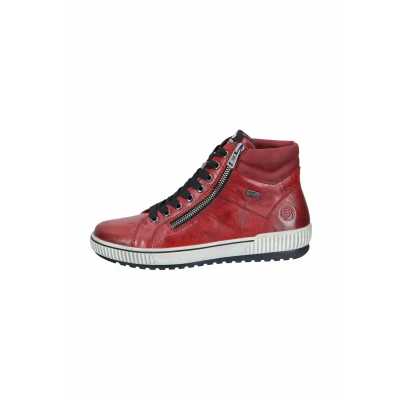 Image de Remonte Femme D0772 Bottes à Lacets, Rouge, 36 EU